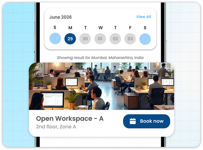 Hot Desk Booking dashboard