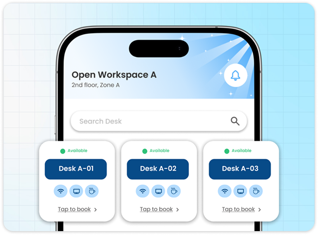 Hot Desk Booking dashboard